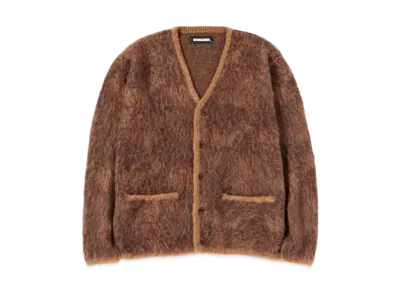 NEIGHBORHOOD MOHAIR CARDIGAN / AN-KNIT . LS "Brown"