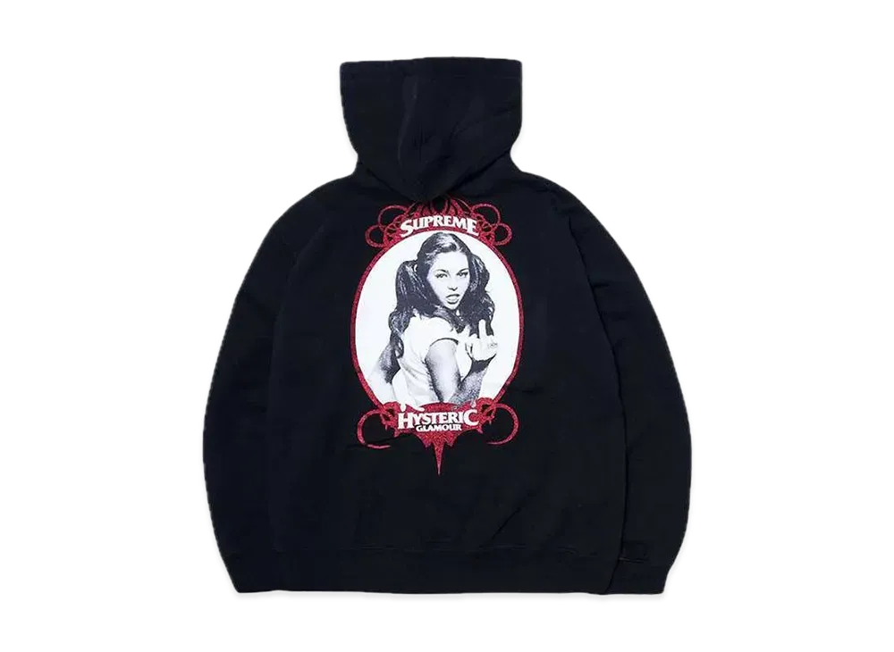Supreme x HYSTERIC GLAMOUR Zip Up Hooded Sweatshirt "Black"