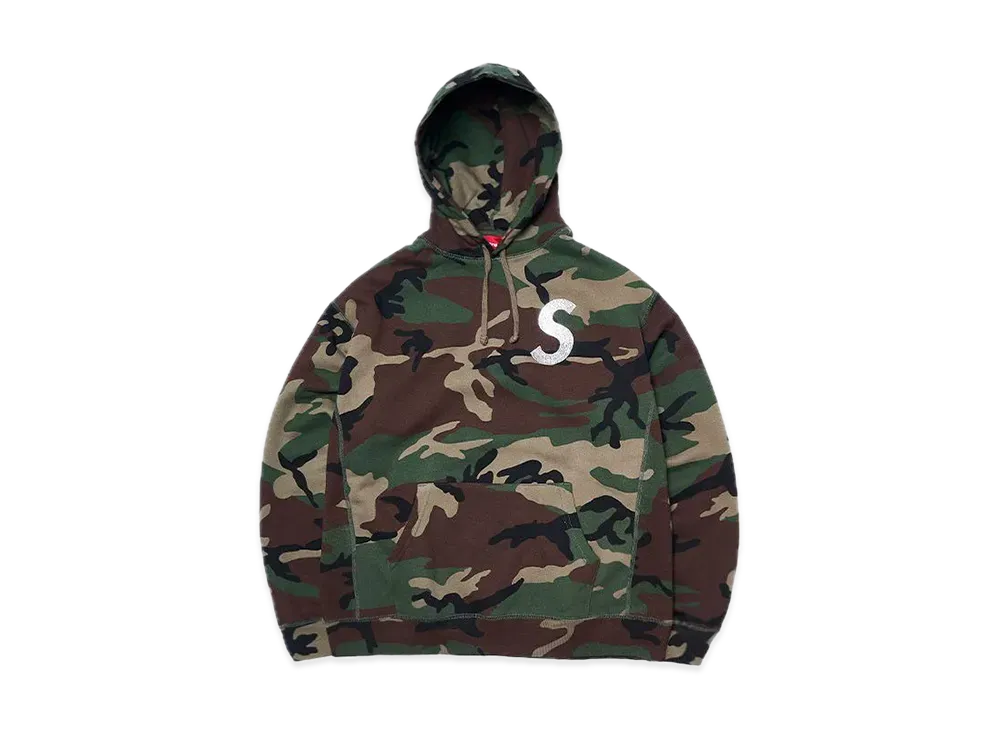 Supreme Swarovski® S Logo Hooded Sweatshirt "Camo"