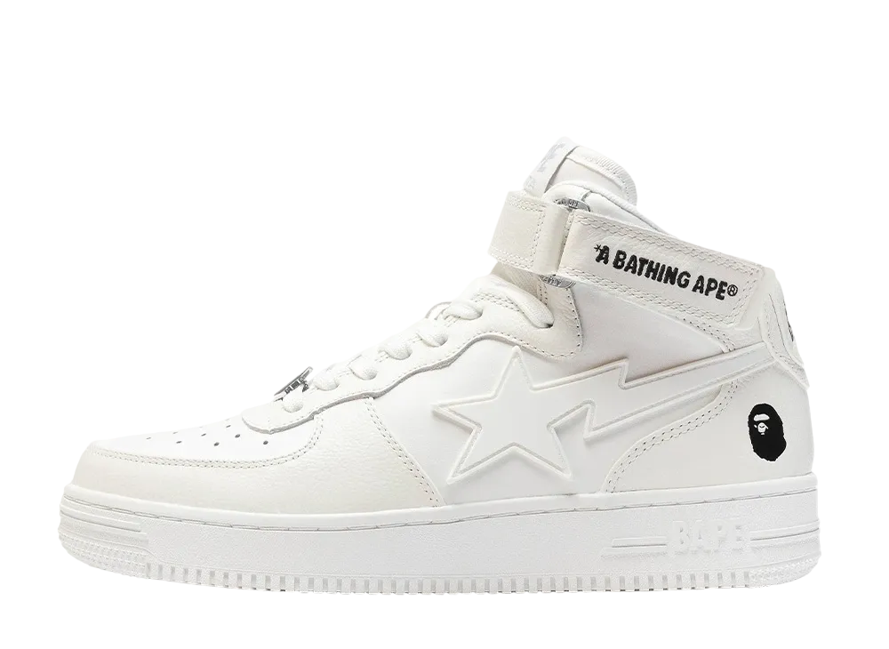 A BATHING APE®︎ BAPE STA Mid "White"