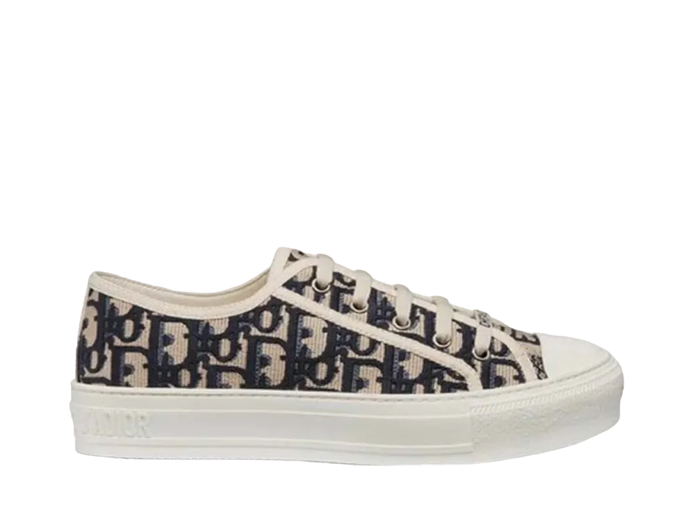 Dior Women's Walk'N'Dior Sneaker Dior Oblique Embroidery Cotton