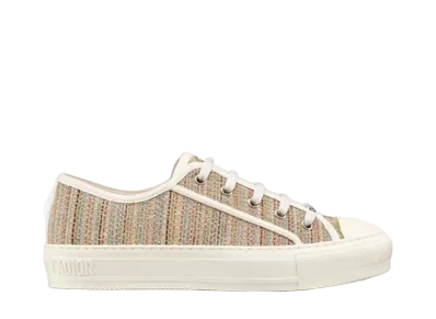 Dior Women's Walk'n'Dior Sneaker Dior Gold Embroidery Cotton