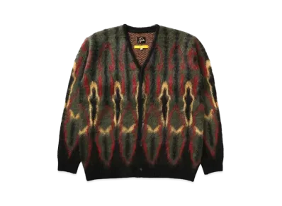UNION X NEEDLES MOHAIR CARDIGAN PSYCHEDELIC "Black"