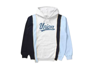 UNION X NEEDLES REBUILD/5 CUT HOODIE "Grey"