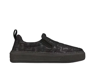 Dior Women's Solar Slip On Sneaker Dior Oblique Nylon "Black"