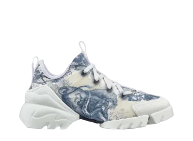 Dior Women's Connect Sneake Towal Du Jui Technical Fabric "Deep Blue"