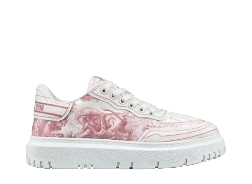 ディオール ウィメンズ アディクト スニーカー トワル ドゥ ジュイ テクニカル ファブリック "ピンク"