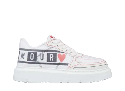 Dior Women's Addict Sneake Dioramour D Chess Heart "White"