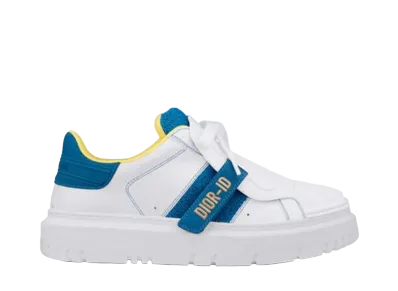 Dior Women's ID Sneaker Calfskin & Terry Cotton "Blue"