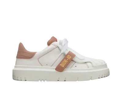 Dior Women's ID Sneaker Calfskin Rubber "White/Nude"