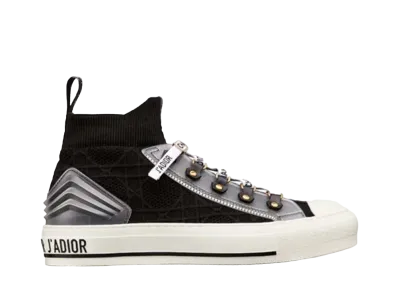 Dior Women's D Player Sneaker Cannage Technical Mesh "Black"