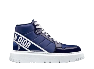 Dior Women's D Player Sneaker Quilting Nylon "Navy"
