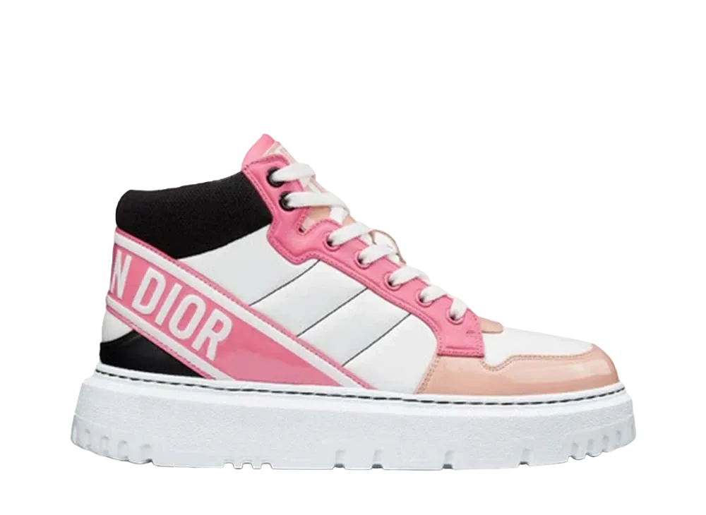 Dior Women's D Player Sneaker Technical Fabric Calfskin "Pink"