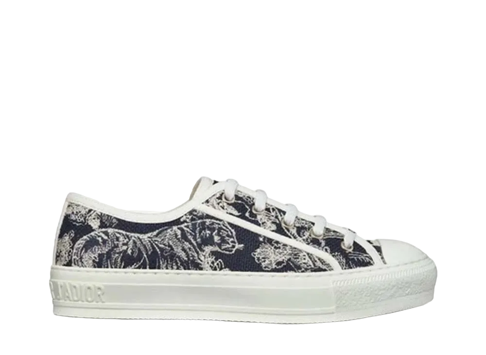 Dior Women's Walk'N'Dior Sneaker Reverse Towal Du Jui Embroidery Cotton