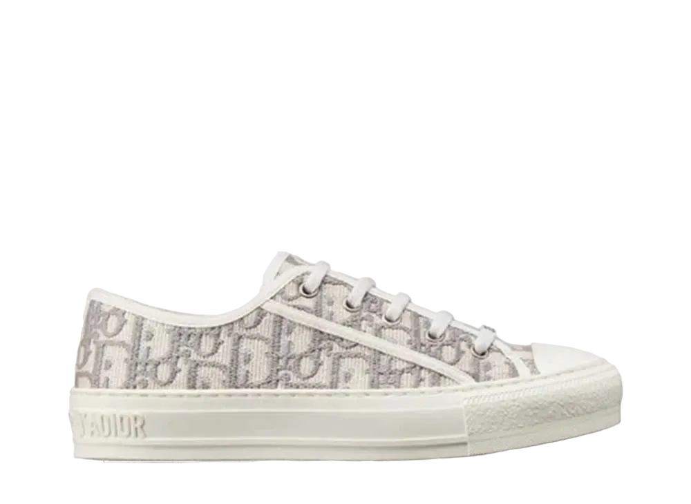 Dior Walk'N'Dior Sneaker Dior Oblique Embroidery Cotton "White"