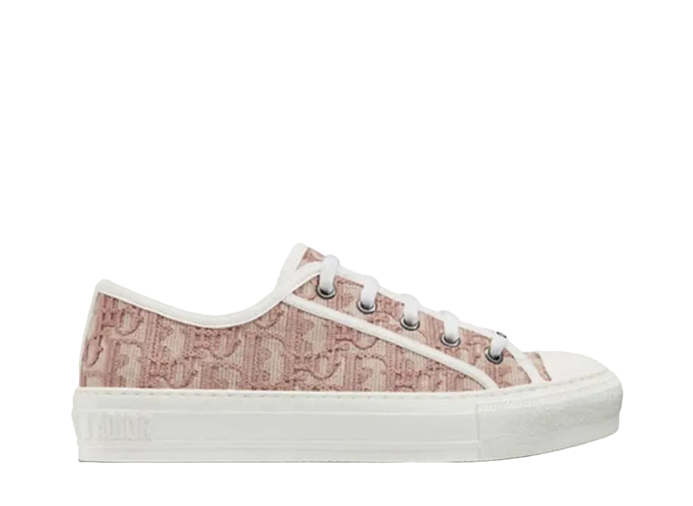 ディオール ウィメンズ ウォークン ディオール スニーカー ディオール オブリーク エンブロイダリー コットン "ピンク"