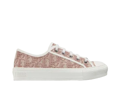 Dior Women's Walk'N'Dior Sneaker Dior Oblique Embroidery Cotton "Pink"