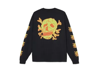 Stussy x OUR LEGACY SKULL PIG. DYED LS TEE "Black"