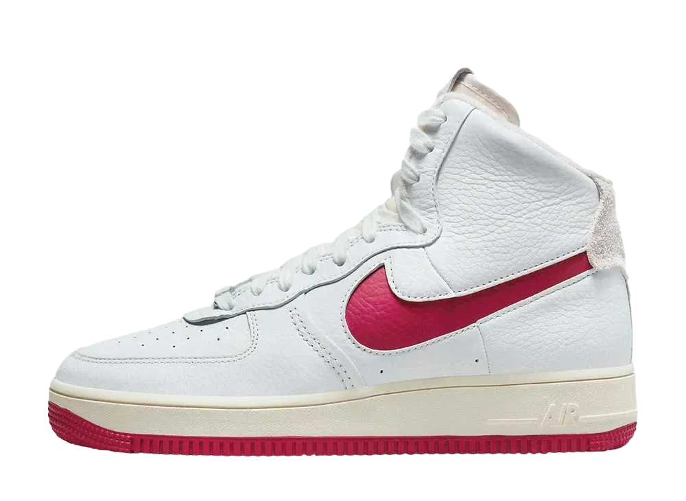 Nike Women's Air Force 1 Strapress "Summit White/Gym Red"