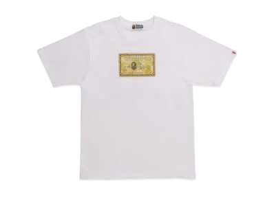 A BATHING APE X OVO CARD TEE "White"