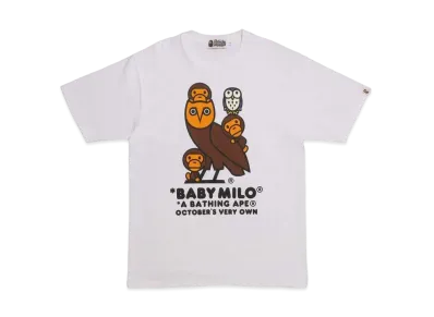 A BATHING APE X OVO BABY MILO TEE "White"