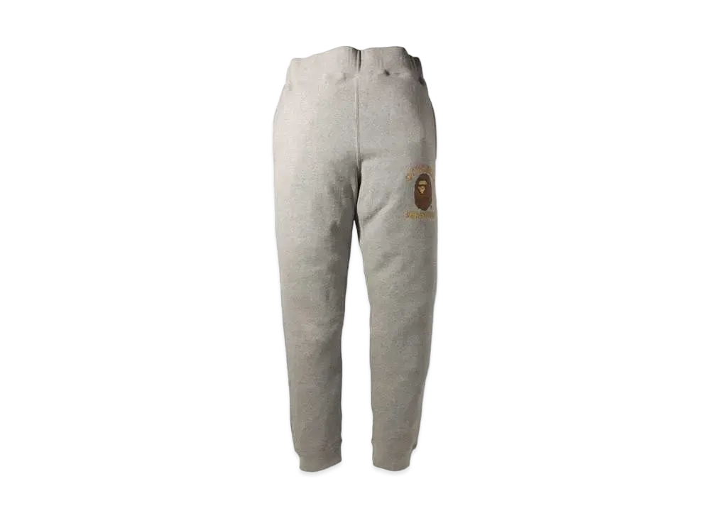 A BATHING APE X OVO SLIM FIT SWEAT PANTS "Grey"