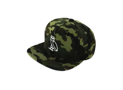 A BATHING APE X OVO WOODLAND CAMO SNAPBACK CAP "Green"