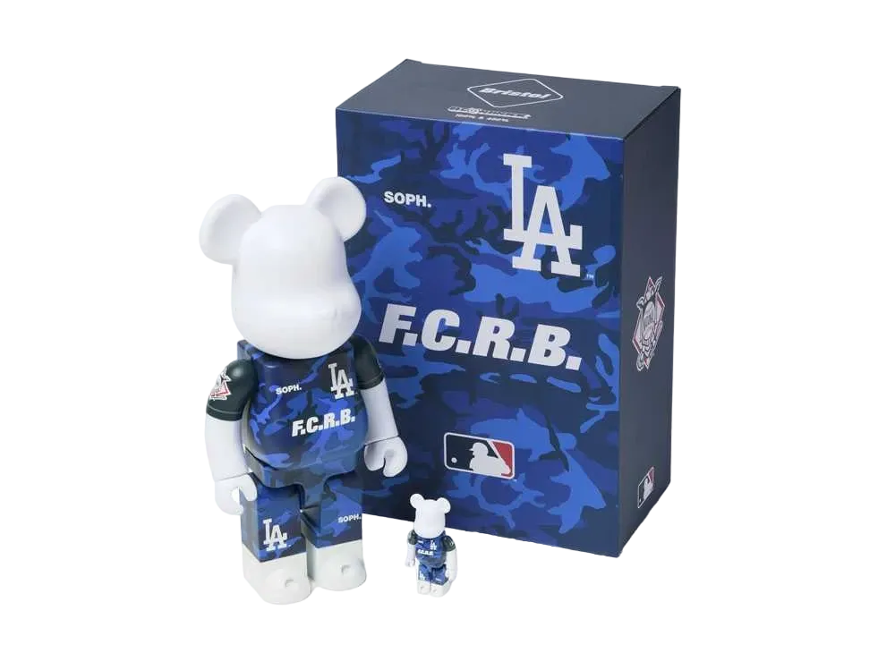 Bearbrick F.C.Real Bristol F.C.R.B. × MLB LOS ANGELES DODGERS 100% & 400%