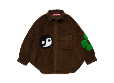 Cactus Plant Flea Market Pocket Fleece Jacket "Brown"