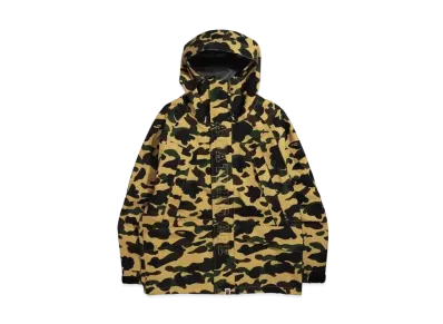 A BATHING APE GORE-TEX 1ST CAMO SNOWBOARD JACKET "Yellow"