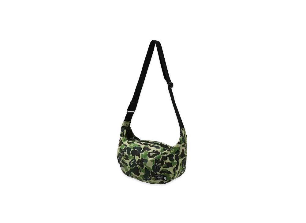 A BATHING APE PORTER ABC CAMO SHOULDER BAG "Green"