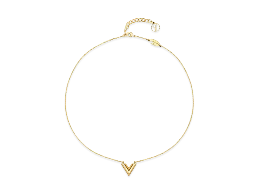 Louis Vuitton Essential V Necklace "Gold"