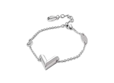 Louis Vuitton Essential V Supple Bracelet "Silver"