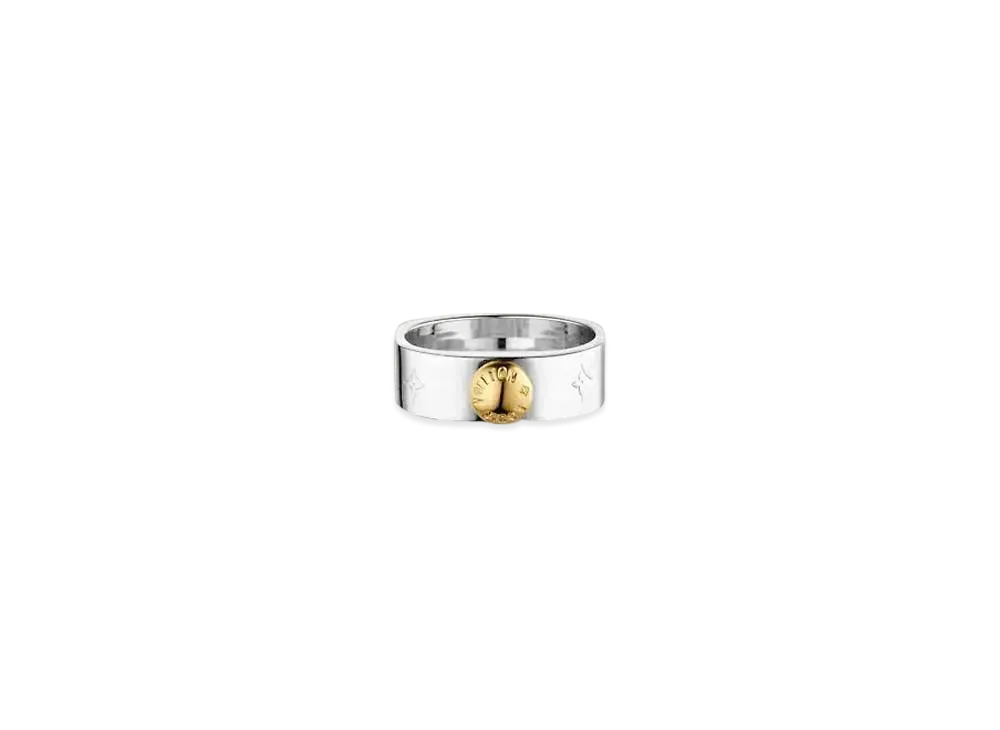 Louis Vuitton Nanogram Ring "Palladium"