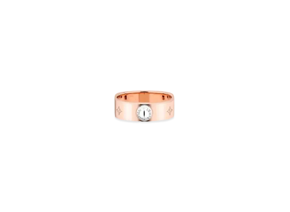 Louis Vuitton Nanogram Ring "Pink Gold"