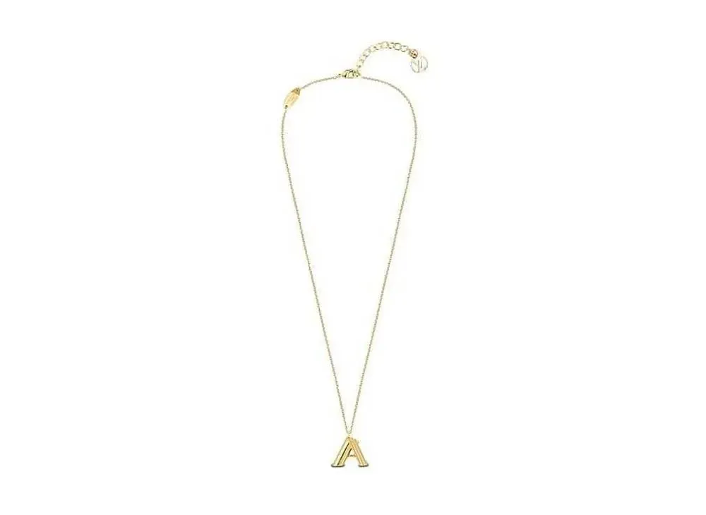 Louis Vuitton LV & Me Necklace Letter A "Gold"