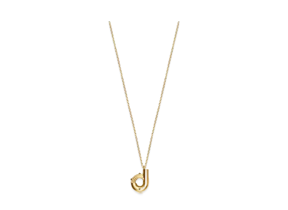 Louis Vuitton LV & Me Necklace Letter D "Gold"