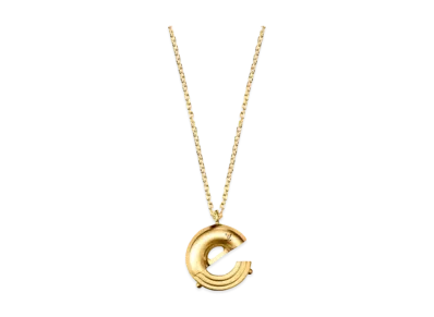 Louis Vuitton LV & Me Necklace Letter E "Gold"