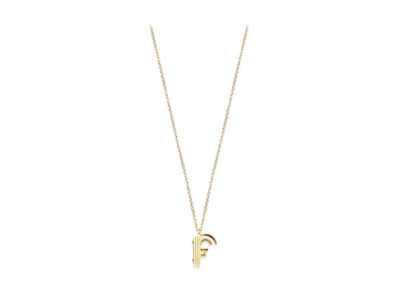 Louis Vuitton LV & Me Necklace Letter F "Gold"