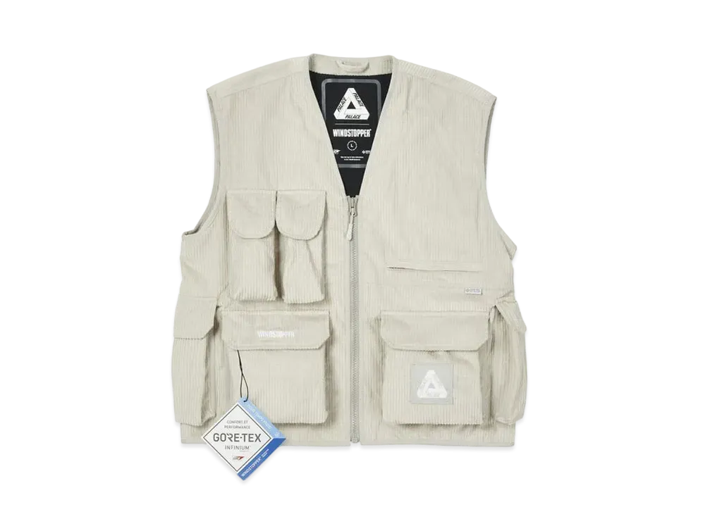 PALACE GORE-TEX INFINIUM CORDUROY VEST "Stone"