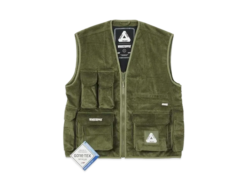 PALACE GORE-TEX INFINIUM CORDUROY VEST "Green"