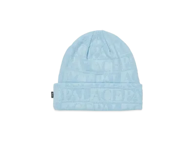 PALACE EMBOSS REPEAT BEANIE "Blue"