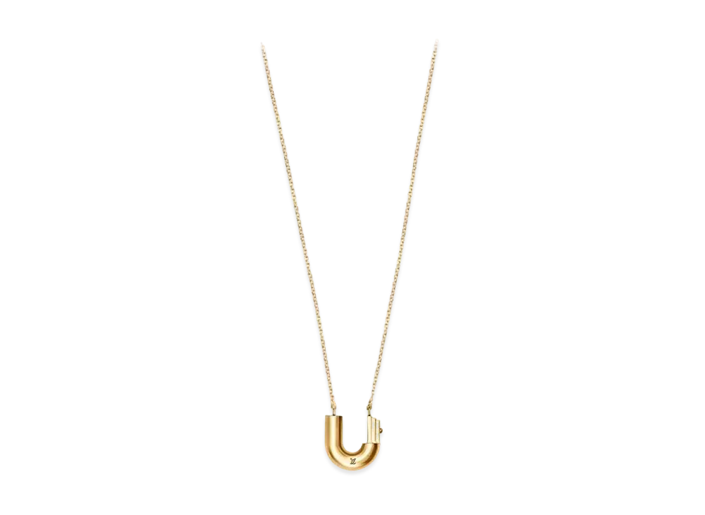 Louis Vuitton LV & Me Necklace Letter U "Gold"