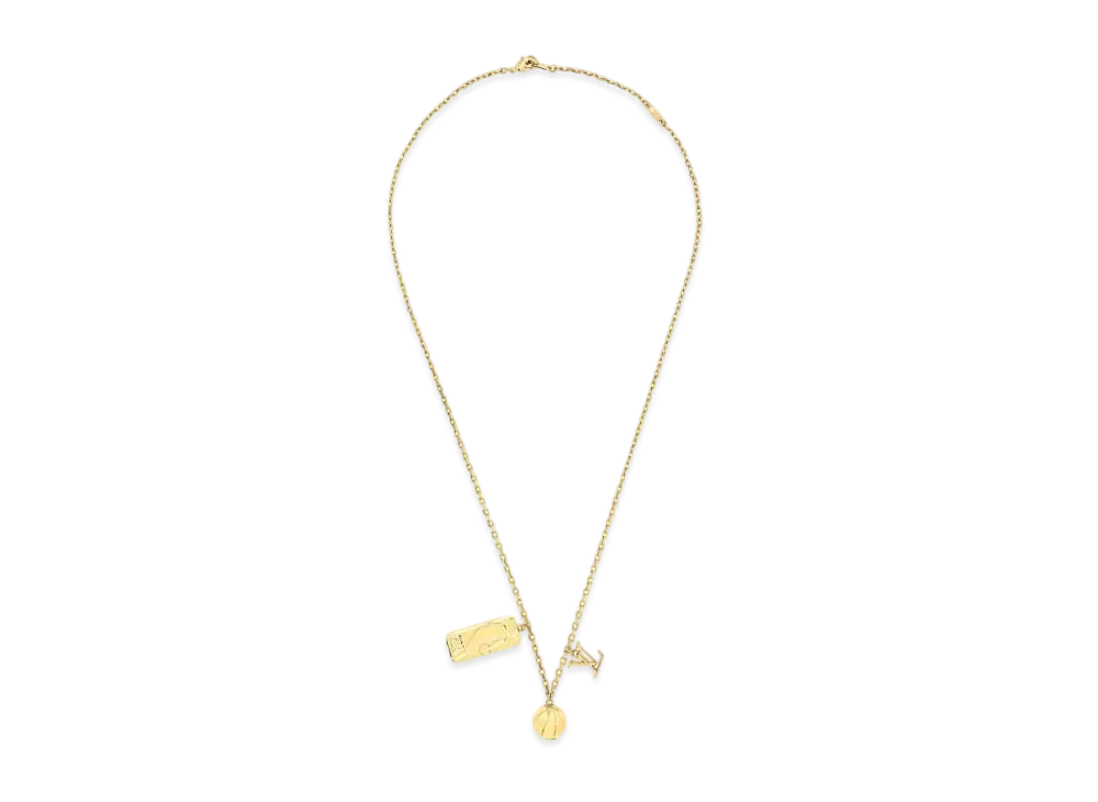 Louis Vuitton x NBA Ball and Tab Pendant "Gold"