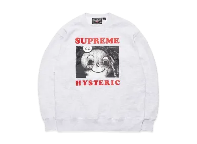 Supreme x HYSTERIC GLAMOUR Crewneck "Grey"