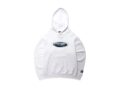 Supreme x The North Face Lenticular Mountains Hooded Sweatshirt "White"