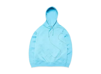 Supreme Laser Cut S Logo Hooded Sweatshirt "Blue"