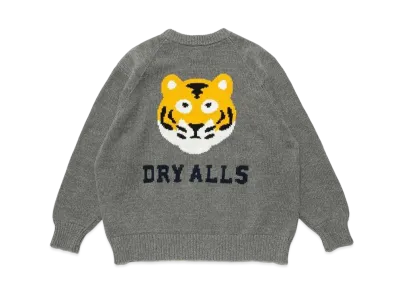 HUMAN MADE RAGLAN SLEEVE KNIT "Grey"