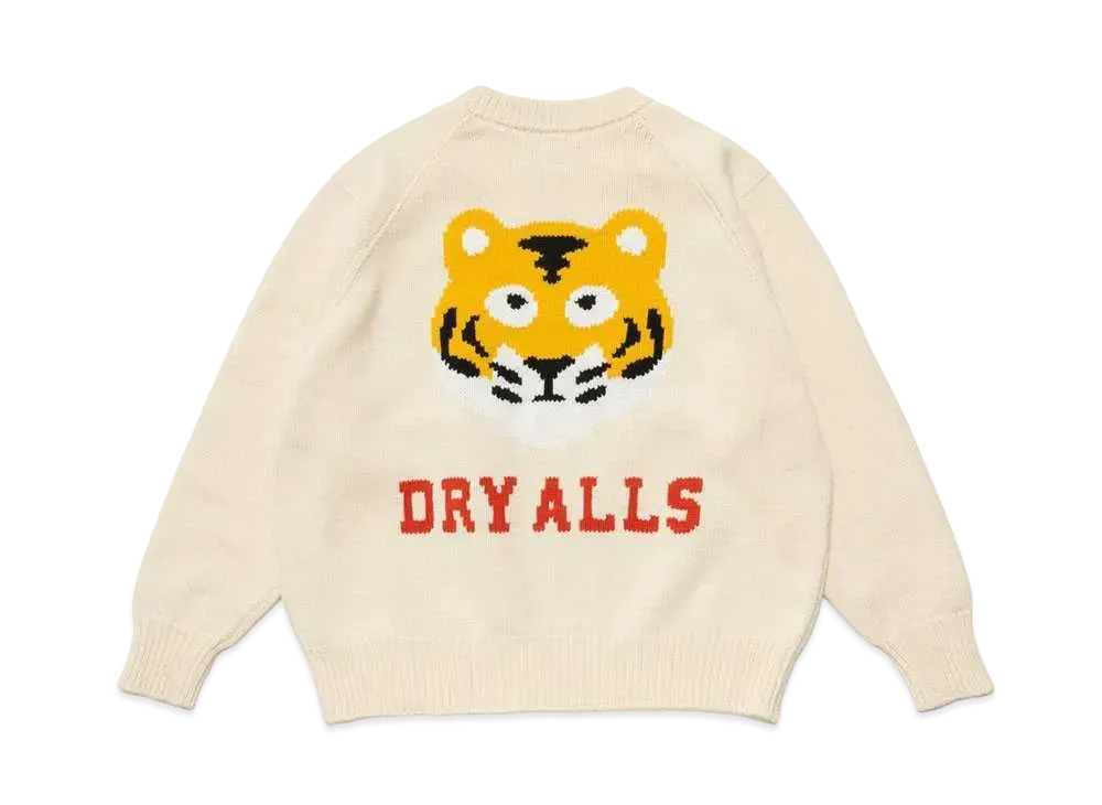 HUMAN MADE RAGLAN SLEEVE KNIT "White"