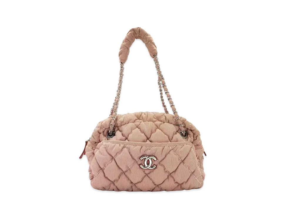 正規品　CHANEL エイジドカーフスキンバブルキルト　チェーンハンドバッグ シャネル バブルキルト チェーンショルダーバッグ 